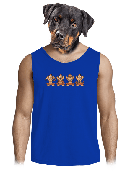 Opička s mobilom pánske tielko Royal Blue