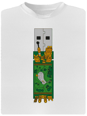 USB city detské športové tričko White