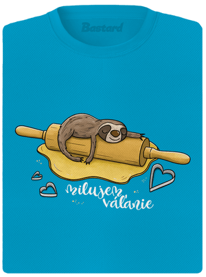 Milujem váľanie dámske športové tričko Blue Atol