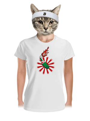 Kamikaze dámske športové tričko White