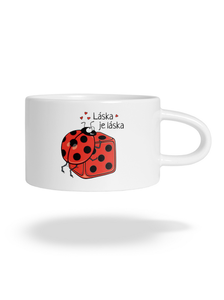 Láska je láska hrnček makronka White