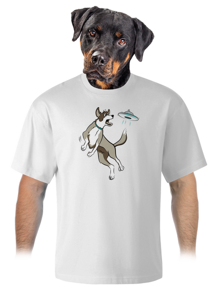 Lietajúci tanier unisex tričko oversized White