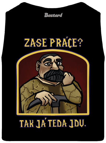 Zase práce? pánske tielko Black
