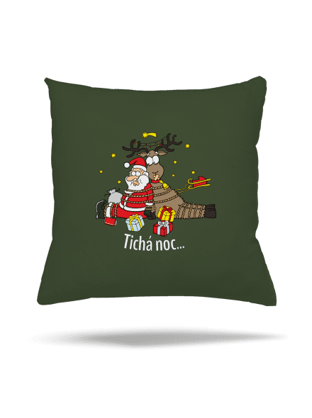 Tichá noc vankúš Olive Green