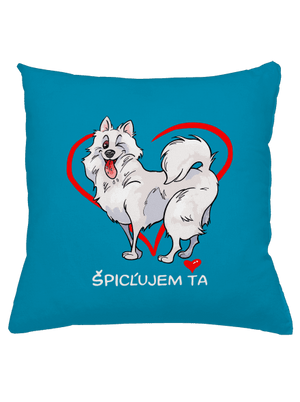 Špicľujem ťa vankúš Blue Turquoise