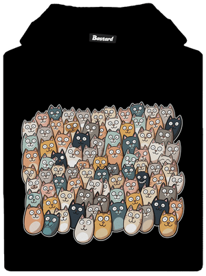 Nájdi čerta detská mikina klokanka Black