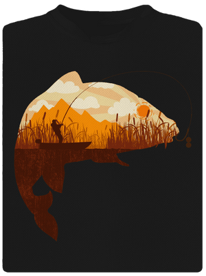 Kapitálny úlovok detské športové tričko Black