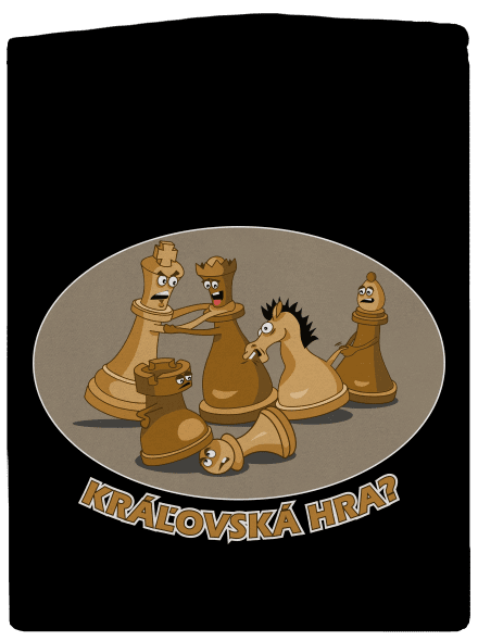 Kráľovská hra dámska mikina na zips Black