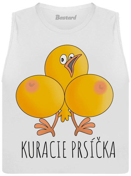Kuracie prsíčka dámske tielko voľné White