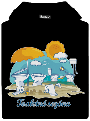 Toaletná sezóna detská mikina klokanka Black