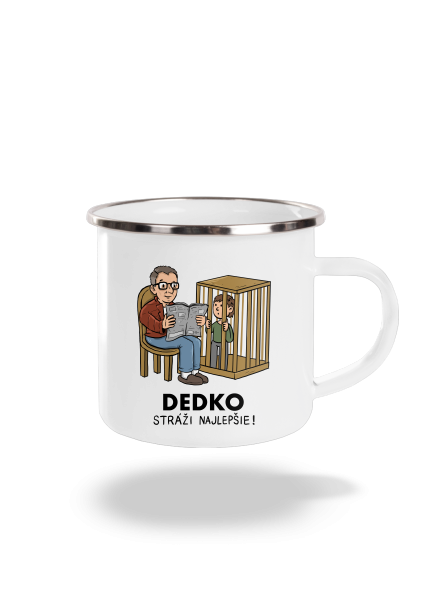 Dedko stráži najlepšie plecháčik White