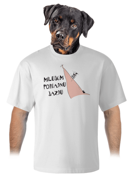 Milujem jazdu unisex tričko oversized White