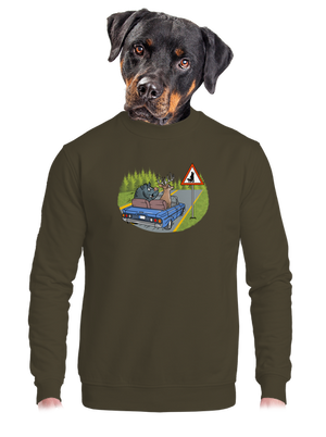 Poľovník unisex mikina bez kapucne Urban Khaki