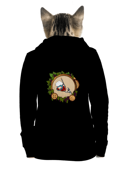 Vínny horoskop: Vodnár dámska mikina na zips Black