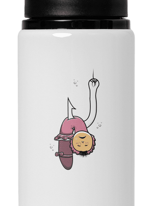 Dáda na rybách flaša na vodu White