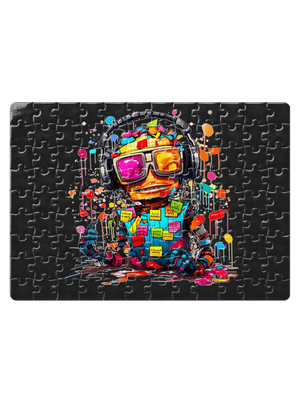 Workaholic robot puzzle White