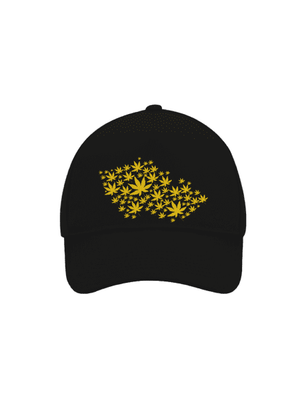 Ganja Country šiltovka baseballka Black