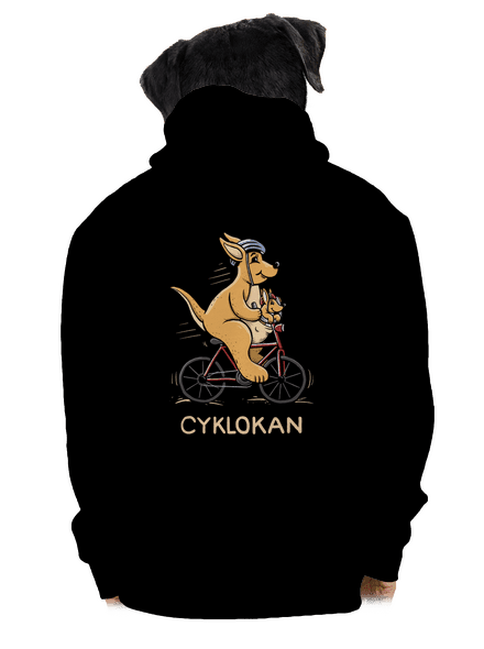 Cyklokan pánska mikina na zips Black