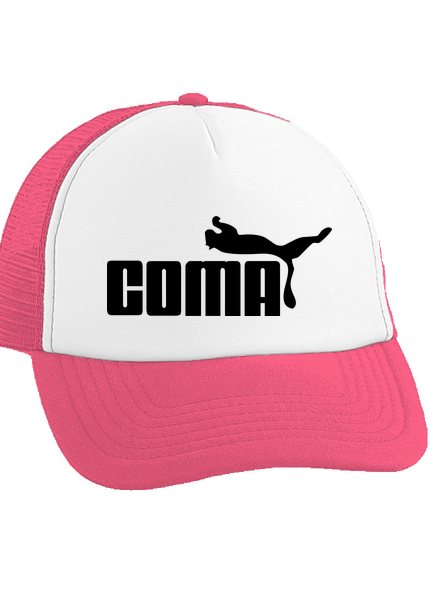 Coma šiltovka truckerka Fluorescent Pink cap