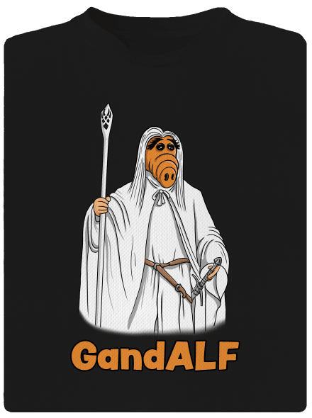 GandALF pánske športové tričko Black