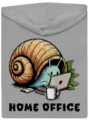 Slimákov home office pánska mikina na zips Light Melange