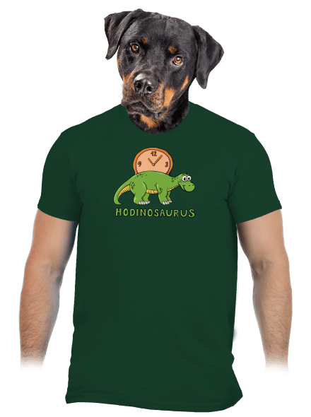 Hodinosaurus pánske tričko Bottle Green