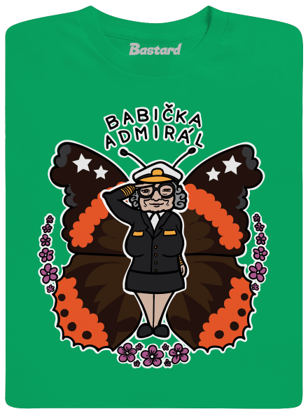 Babička admirál detské tričko Kelly Green
