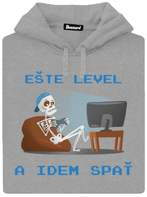 Ešte level pánska mikina klokanka Light Melange