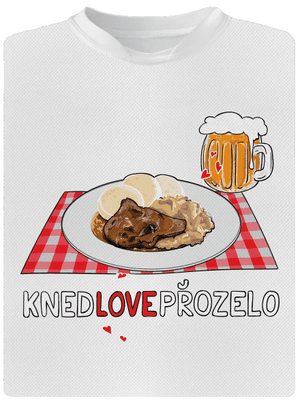 Knedlo vepřo zelo detské športové tričko White