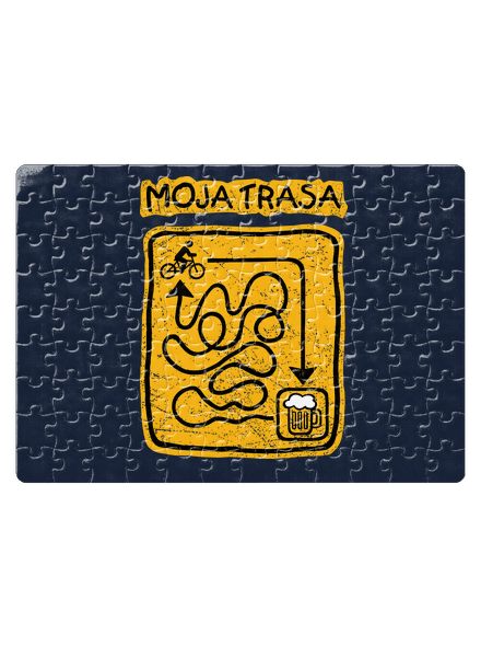 Moja trasa puzzle White