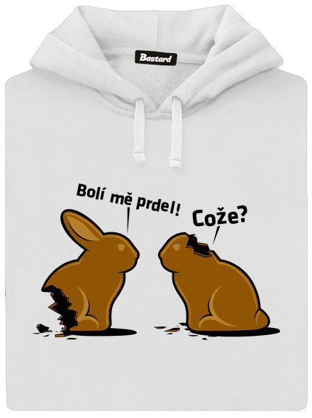 Bolí ma prdel dámska mikina klokanka White