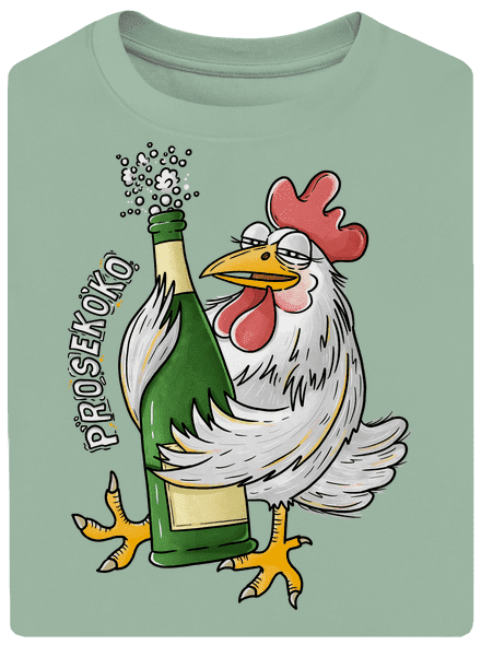 Prosekoko unisex tričko oversized Sage