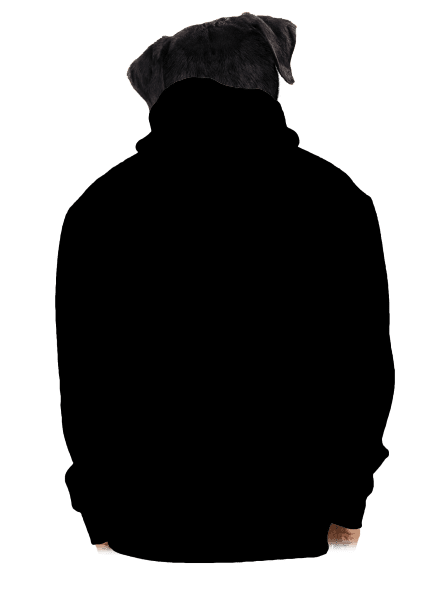 Bez potlače pánska mikina na zips Black