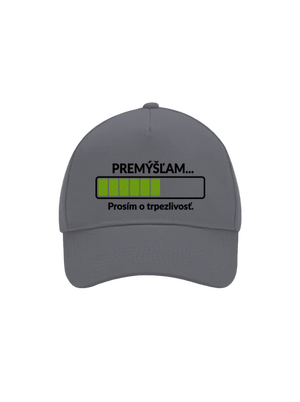 Premýšľam šiltovka baseballka Graphite grey
