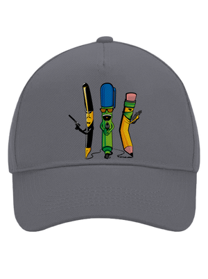 Písací gang šiltovka baseballka Graphite grey