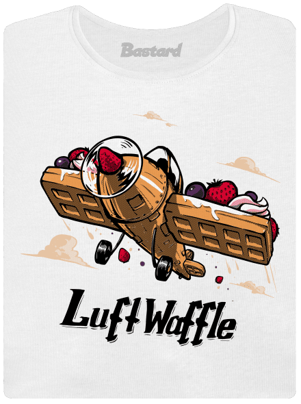 Luftwaffle dámske tričko s lemom White