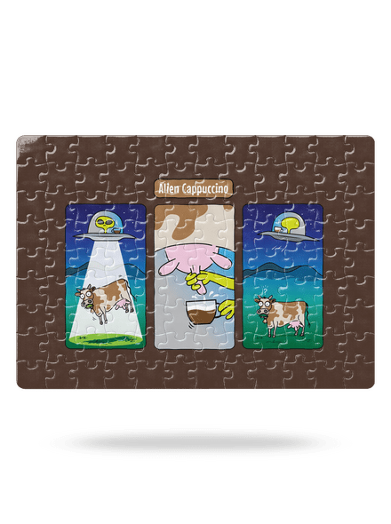 Alien Cappuccino puzzle White