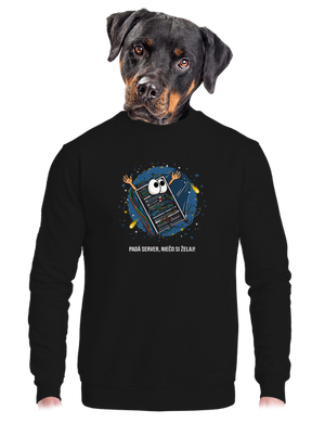 unisex mikina bez kapucne