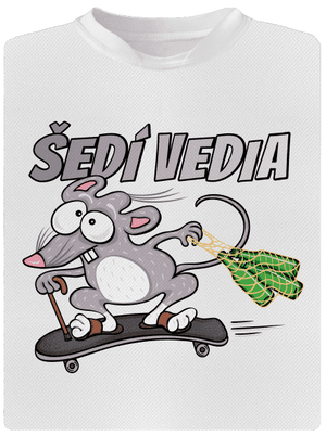 Šedí vedia - myšiak detské športové tričko White