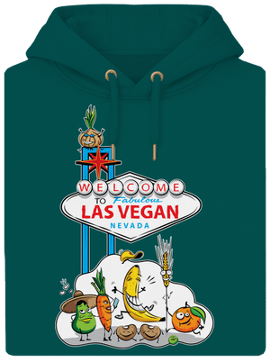 Las Vegan unisex mikina premium Emerald Green