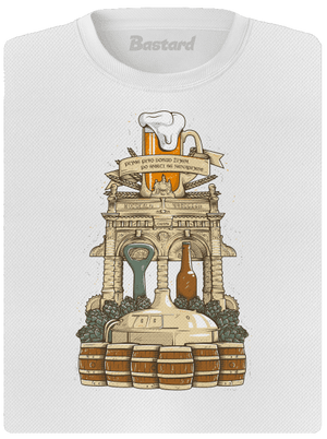 Pivný oltár dámske športové tričko White