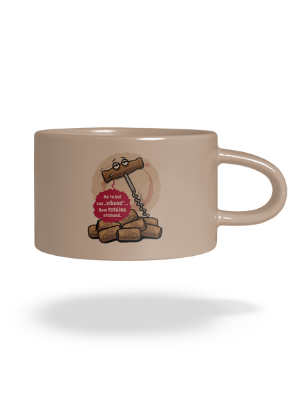 Uťahaná vývrtka hrnček makronka Brown Macaron