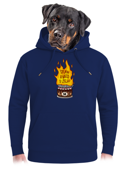 Sfúkni sviečky unisex mikina premium Navy