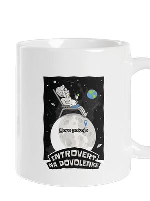 Introvert na dovolenke klasický hrnček White