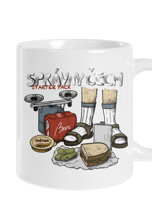 Správny Čech klasický hrnček White