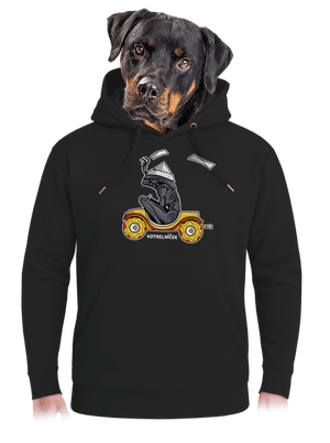 Votrelníček unisex mikina premium Dark Black