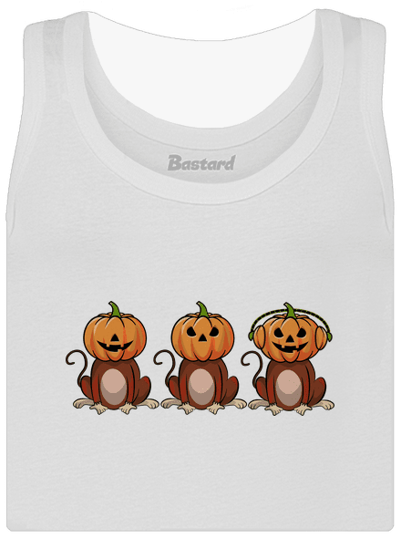Halloween opičky dámske tielko klasické White