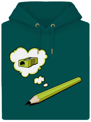 Ceruzka a Strúhatko unisex mikina premium Emerald Green