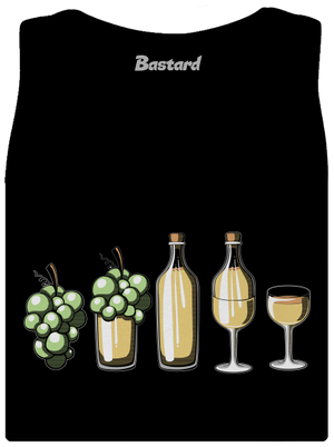 Evolúcia bieleho vína dámske tielko klasické Black