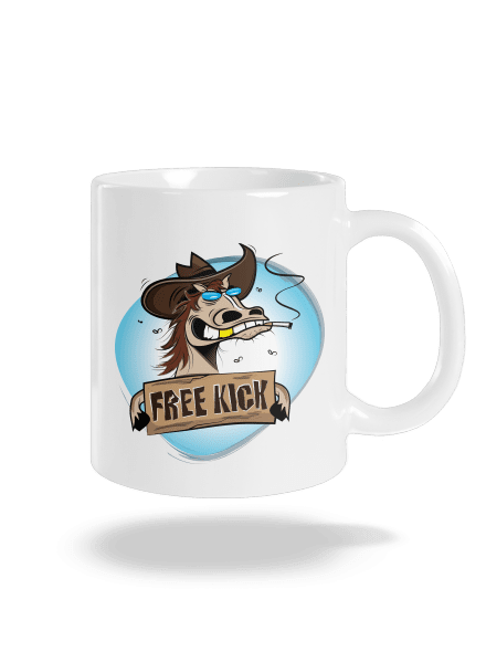 Free kick klasický hrnček White